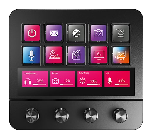 Mars Gaming MSD-PRO – 10 LCD-Tasten und Touchscreen