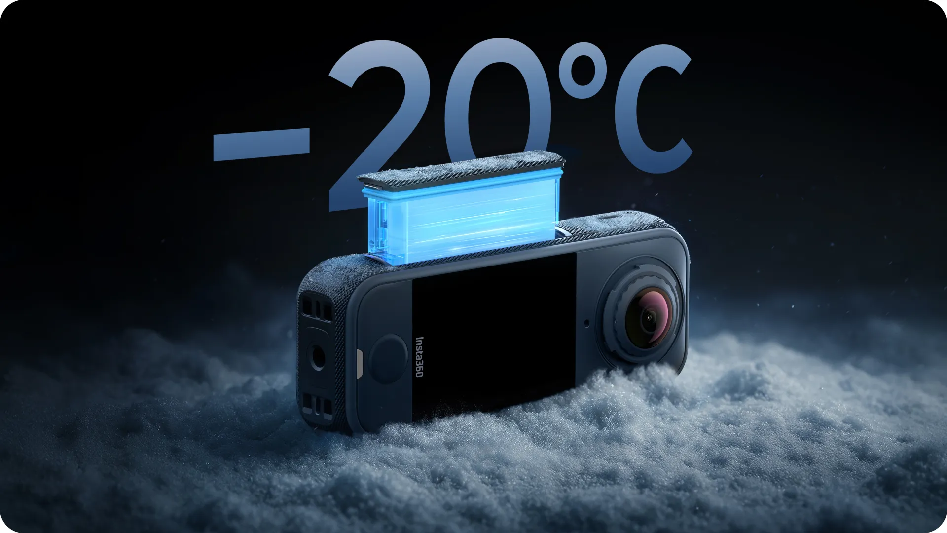 Offizielle Infografik zum Insta360 X4 Air Akku bei kaltem Wetter