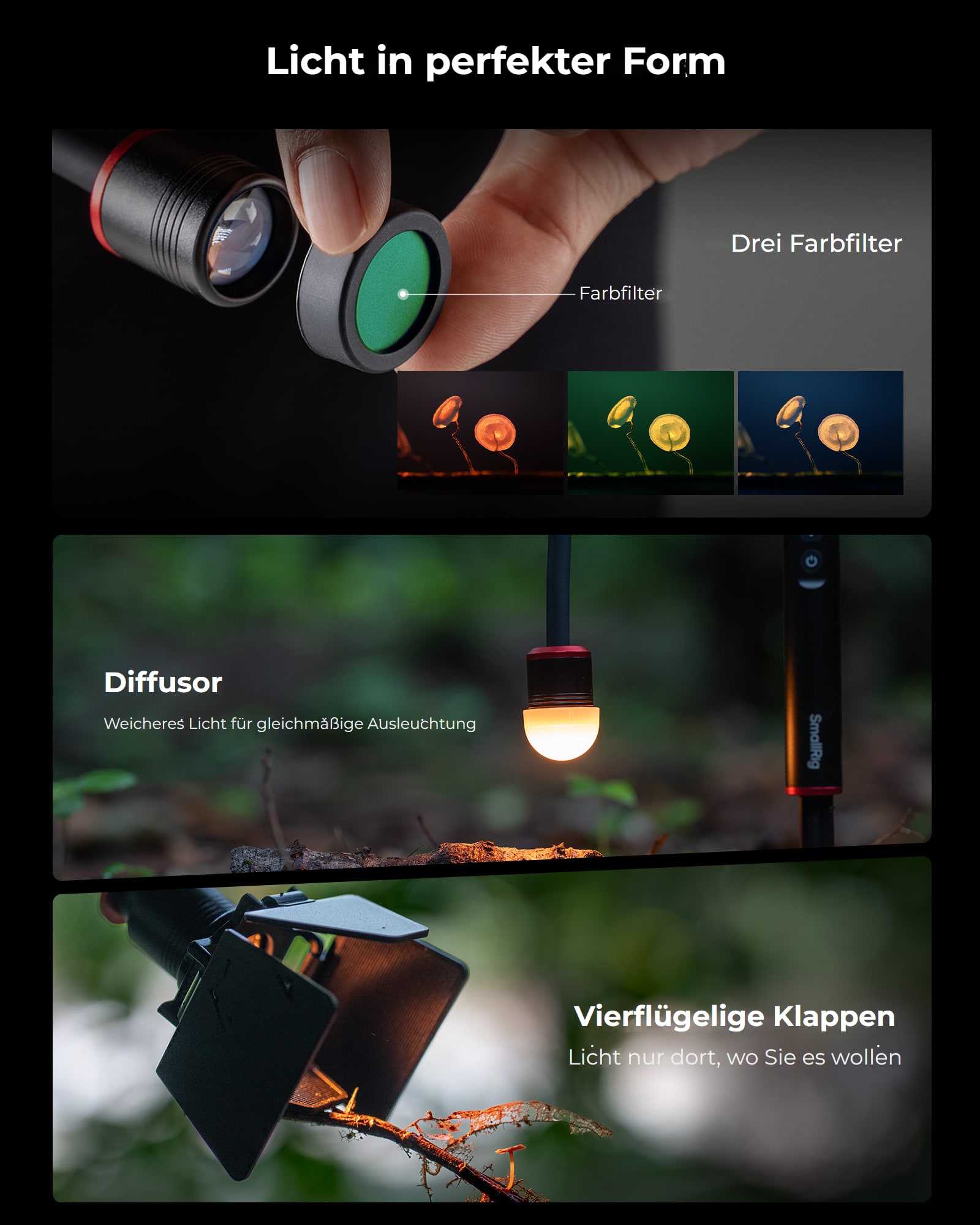 SmallRig RM 01B LED Macro Arm Light 6225 DE 8