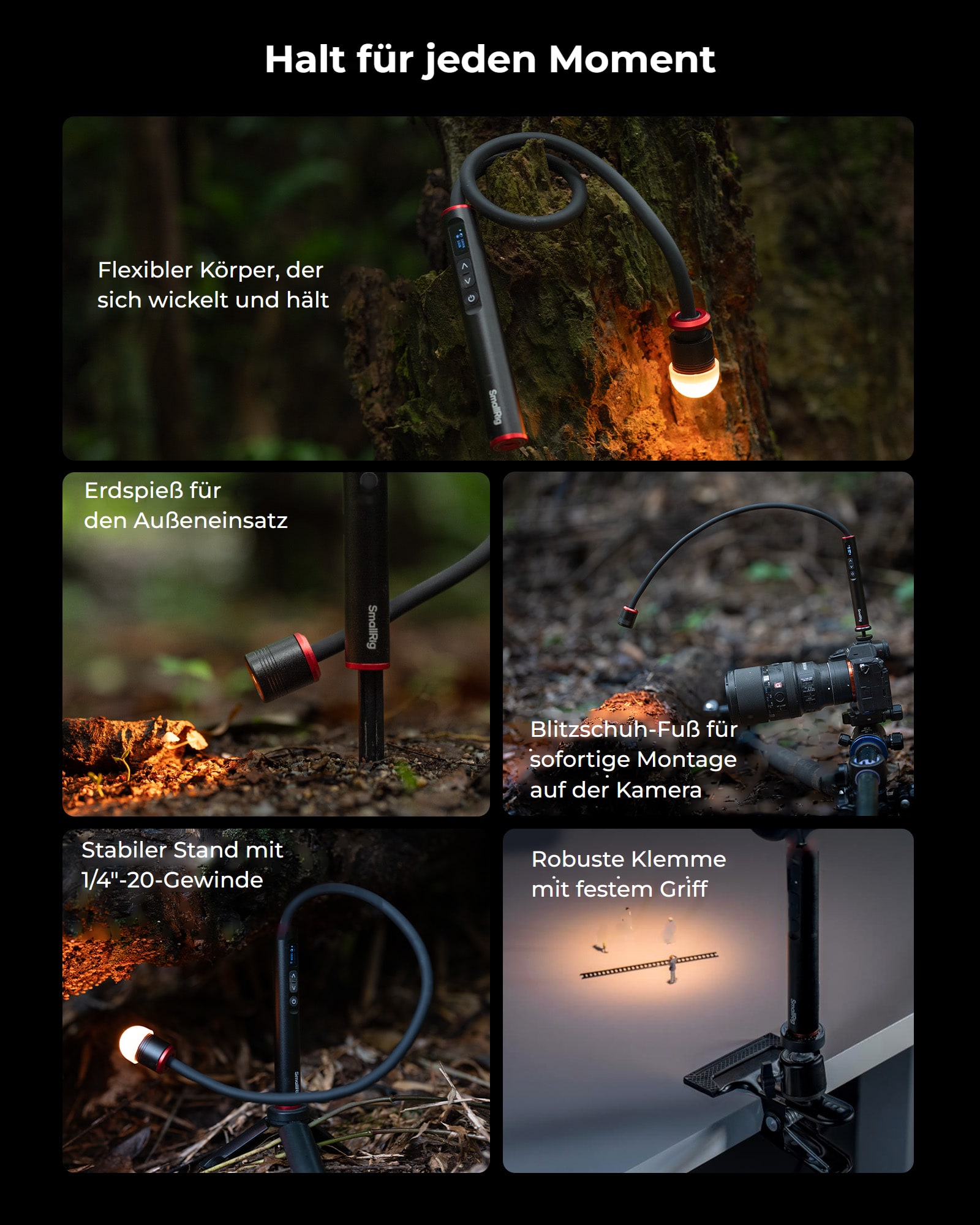 SmallRig RM 01B LED Macro Arm Light 6225 DE 9