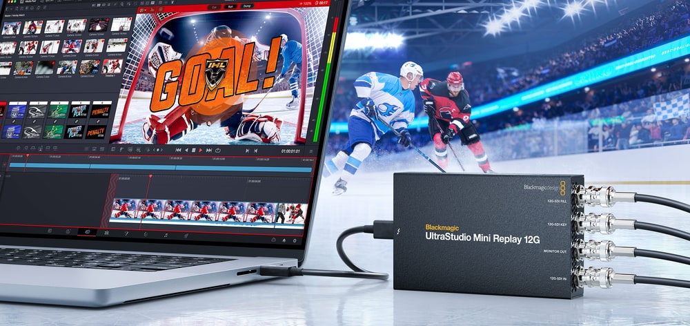 UltraStudio Mini Replay 12G – Replay und Broadcast-Grafik vom Computer