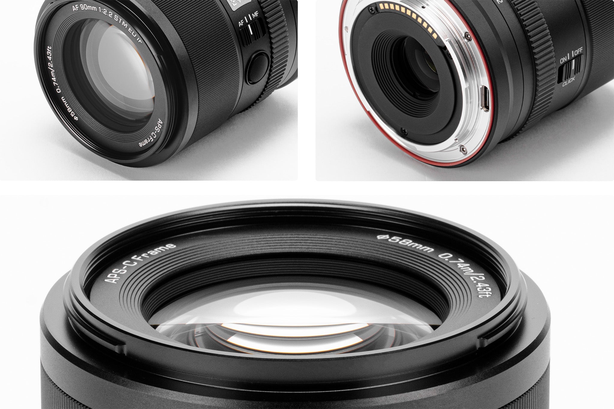 Optisches Detail des Viltrox AF 90 mm F2,2 Z