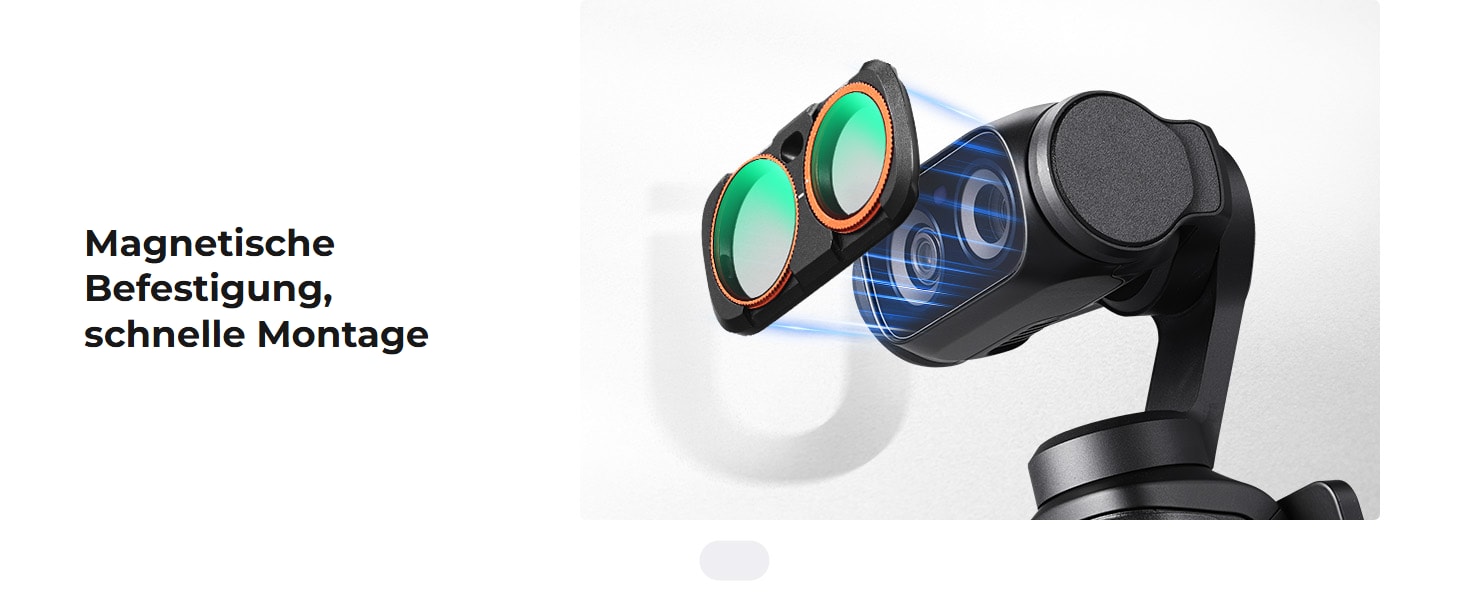 K&F Concept magnetisches Filterset CPL + Black Diffusion 1/4 + ND2-32 für Insta360 Luna Ultra