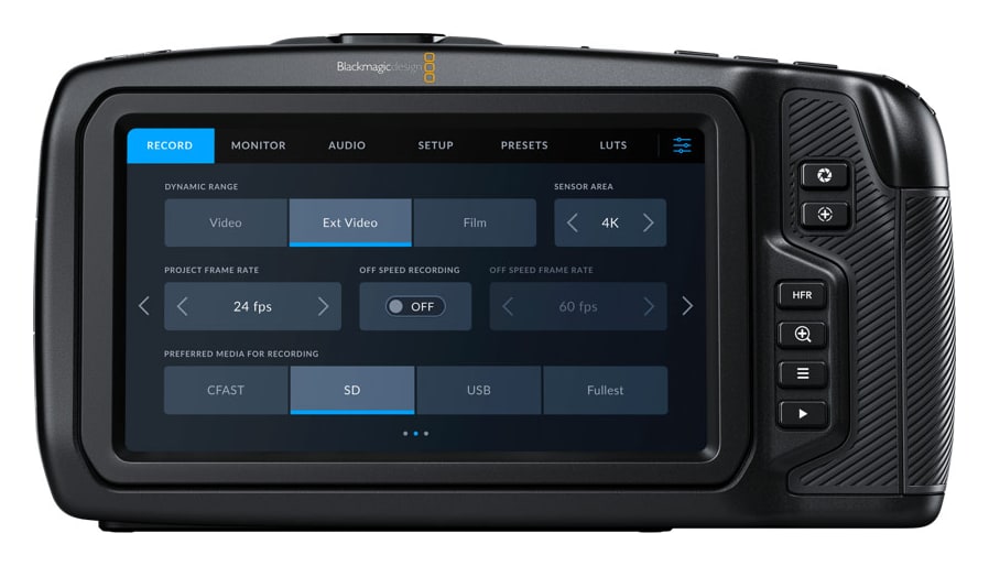5″-Touch-Display und Blackmagic OS