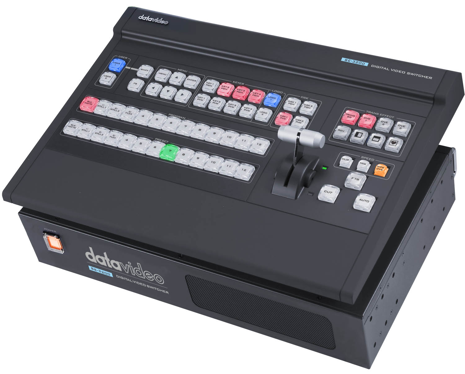 Datavideo SE-3200 12-Kanal-Full-HD-Videoschnittmischer mit separatem Bedienpult
