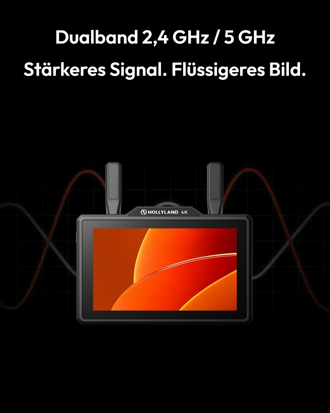 Hollyland Pyro 5 4K – Dualband und Frequenzspringen