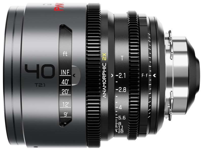 DZOFILM Pavo 40 mm T2,1 anamorphotisch 2× – Neutral, PL/EF, Fuß-Skala