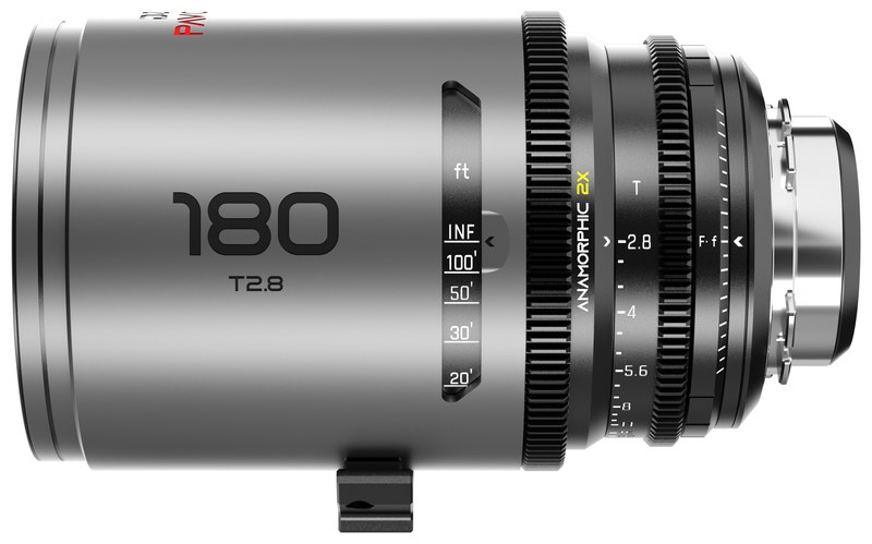 DZOFILM Pavo 180 mm T2,8 anamorphotisch 2× – Neutral, PL/EF, Fuß-Skala
