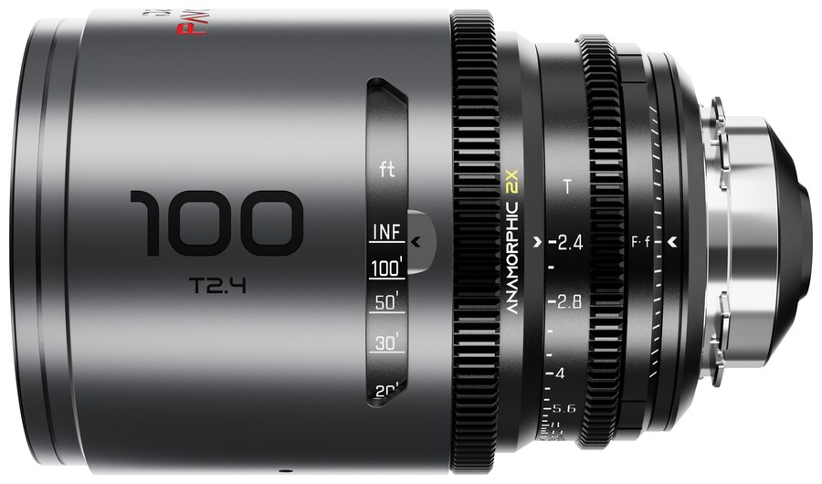 DZOFILM Pavo Set 32/55/100 mm anamorphotisch 2× – Neutral, PL/EF, Fuß-Skala – Pavo 100 mm T2,4