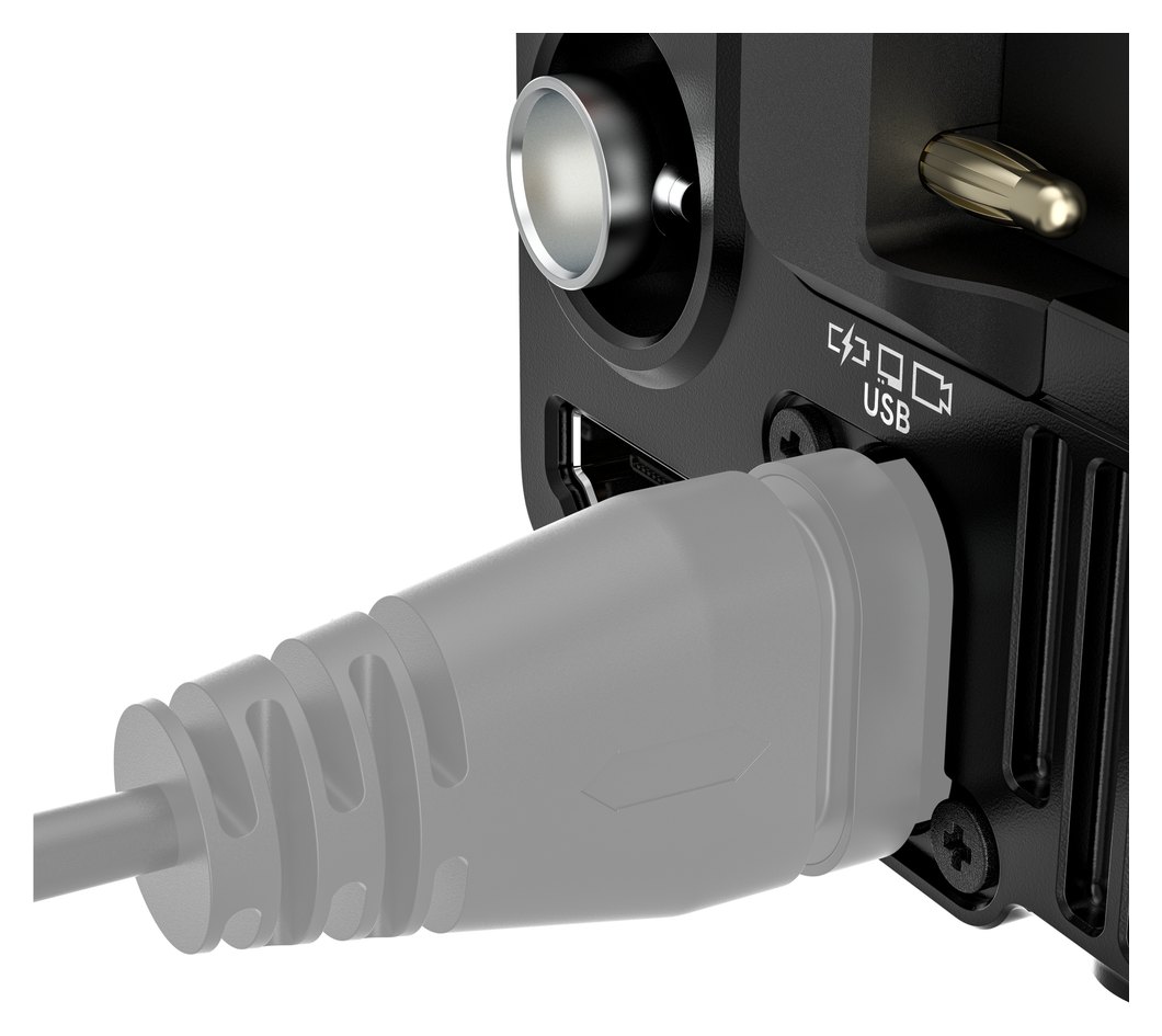 Drei verriegelbare USB-C-Ports