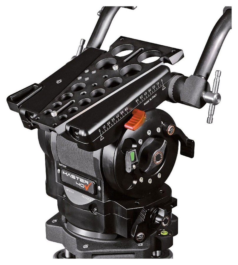 Cartoni Master 40 – Bedienelemente an den Seiten