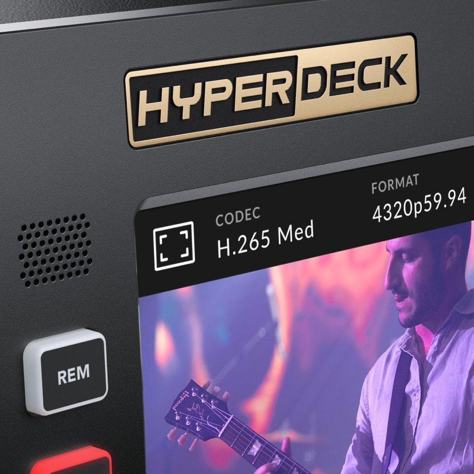 HyperDeck Extreme 8K HDR – Modernes Design mit klassischer Bedienung