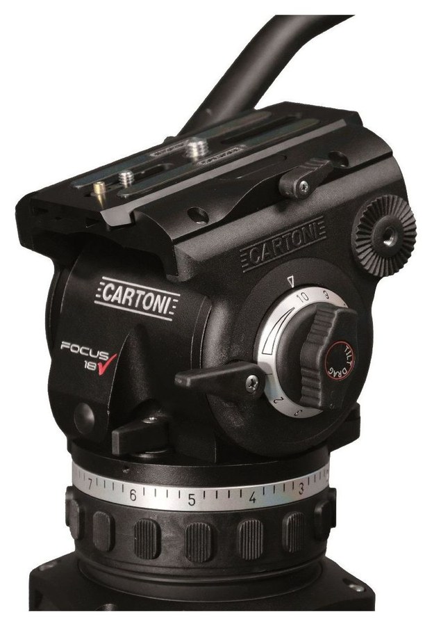 Cartoni Focus 18/90 – Verschiebbare Platte und Bremsen