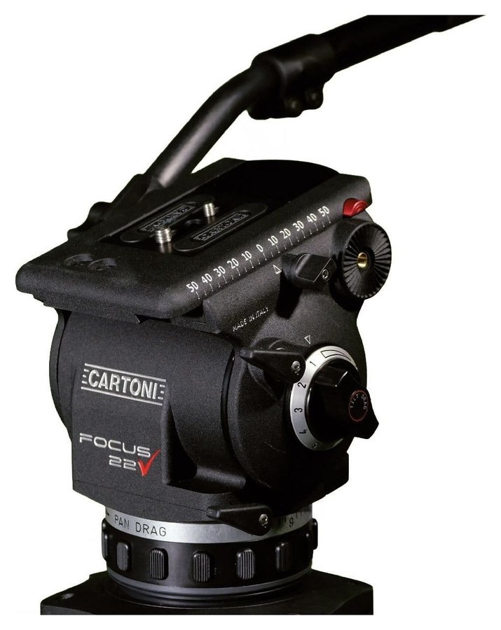 Cartoni Focus 22 – Verschiebbare Platte und Bremsen