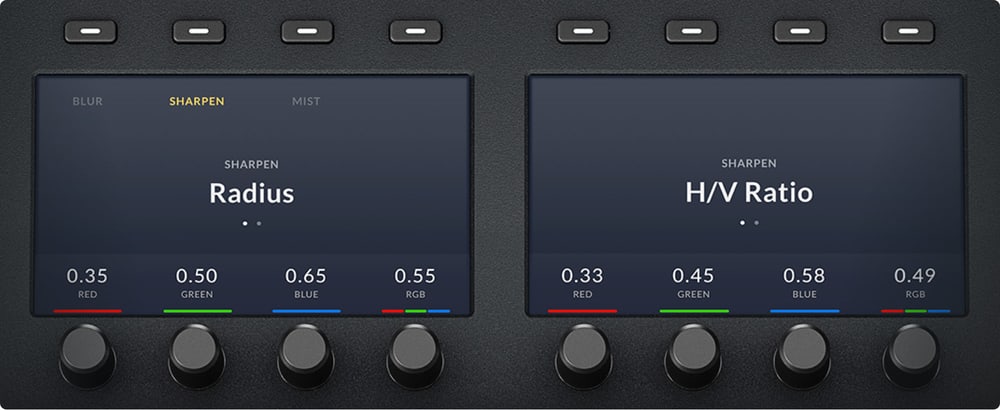 DaVinci Resolve Mini Panel – Displays und Soft-Drehregler
