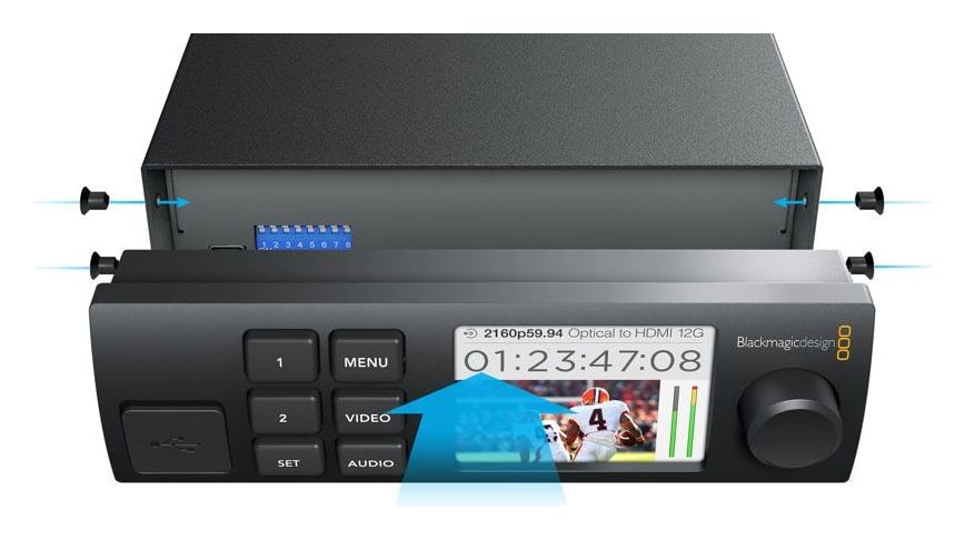 Teranex Mini Smart Panel – Schritt 2: Panel anbringen