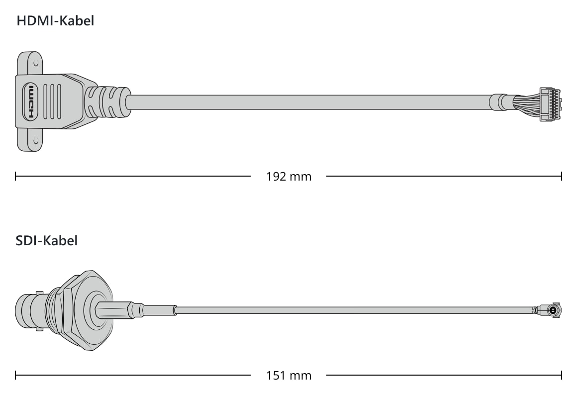 DeckLink Micro Recorder – Kabel und Anschlüsse
