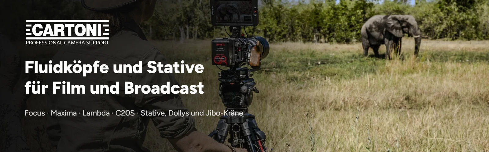 Cartoni – Fluidköpfe und Stative für Film und Broadcast