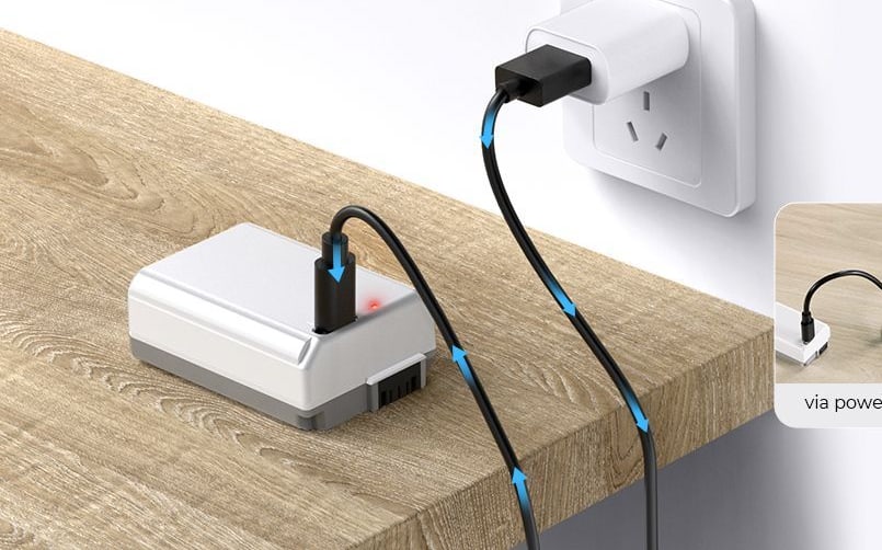 Laden über USB-C