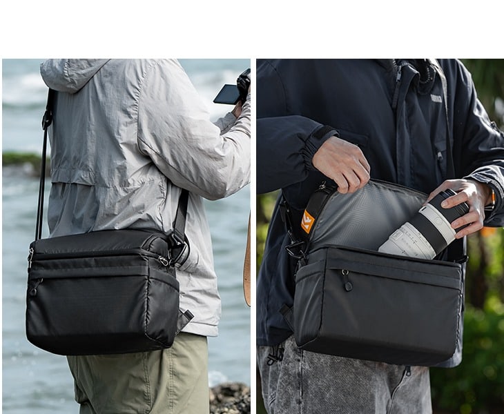Rucksack und Umhängetasche