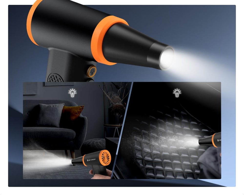 LED-Licht und Akkuanzeige