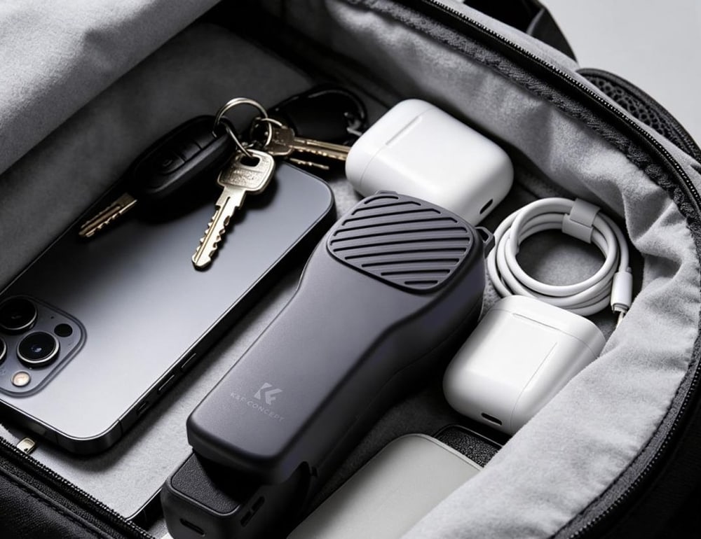 Alles in einem Etui