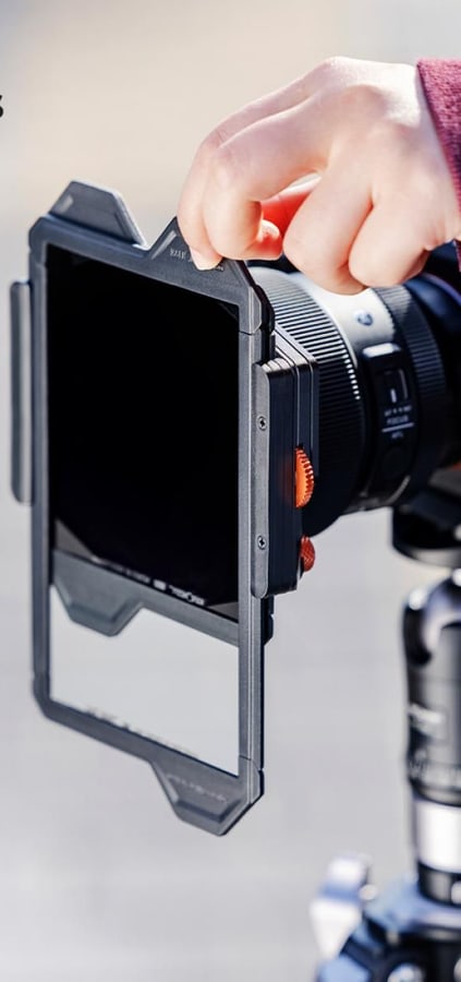 K&F Concept X-PRO Rechteckfilterhalter mit integriertem 95-mm-CPL-Filter und 4 Adapterringen