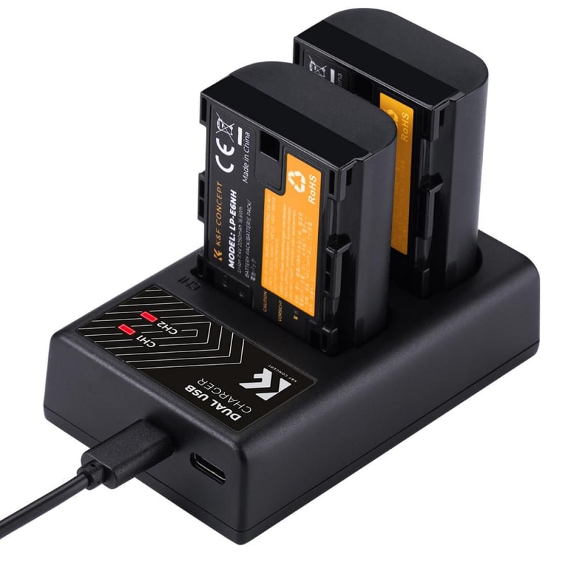 Zwei Akkus mit je 2250 mAh