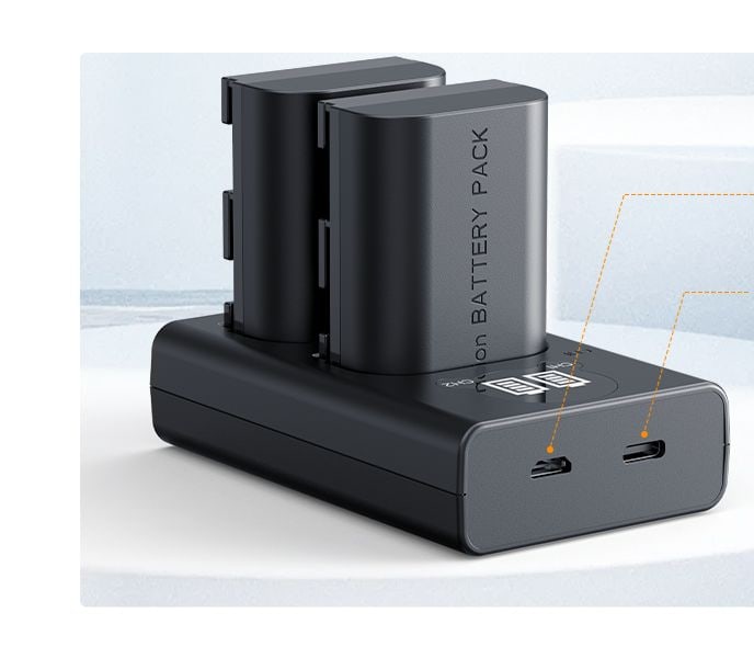 Zwei Akkus mit je 2600 mAh
