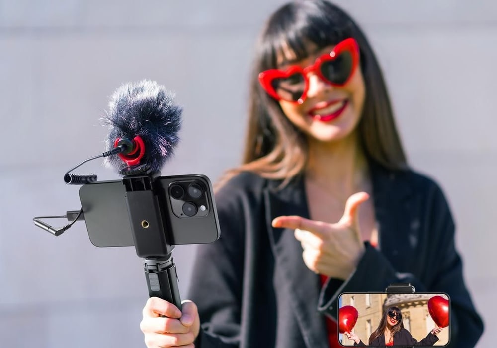 Griff für Vlogs