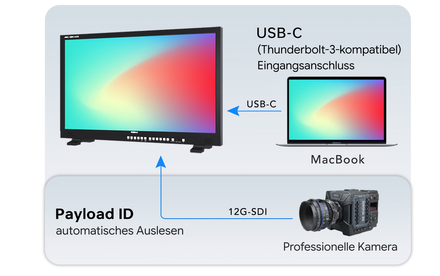 Schnittvorschau über Thunderbolt 3