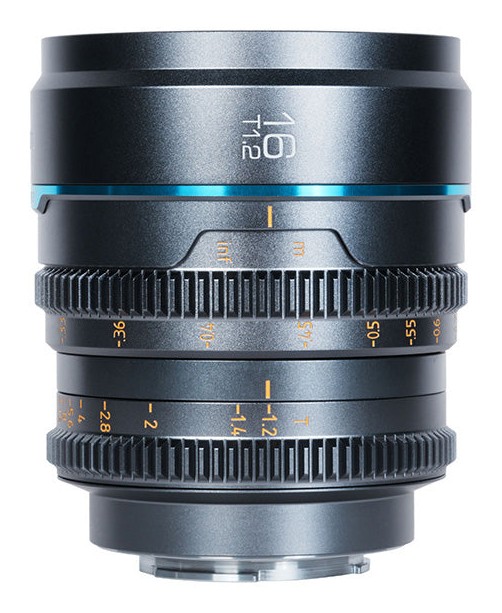 Sirui Nightwalker 16 mm T1,2 S35 manuelles Cine-Objektiv (MFT, Metallgrau)