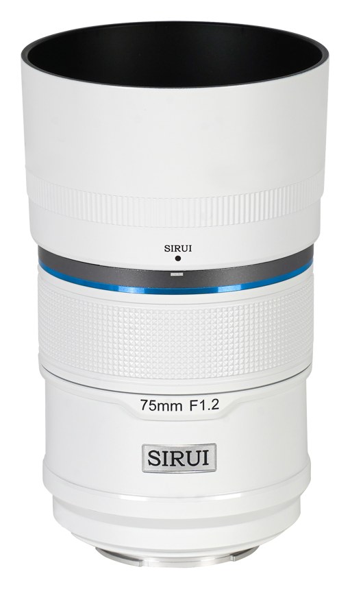 Sirui Sniper 75mm F1,2 APS-C AF Objektiv, Sony E, Weiß – Ausführung Weiß: Keramikbeschichtung