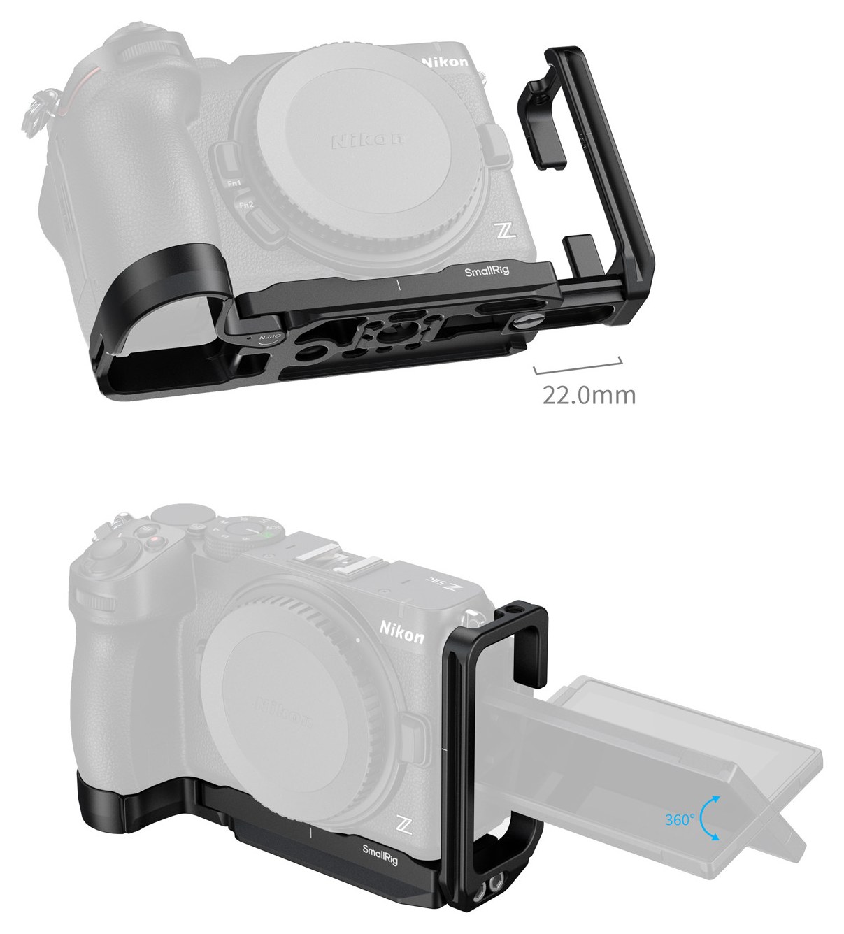 L-Platte für Nikon Z5IIc mit Arca-Swiss