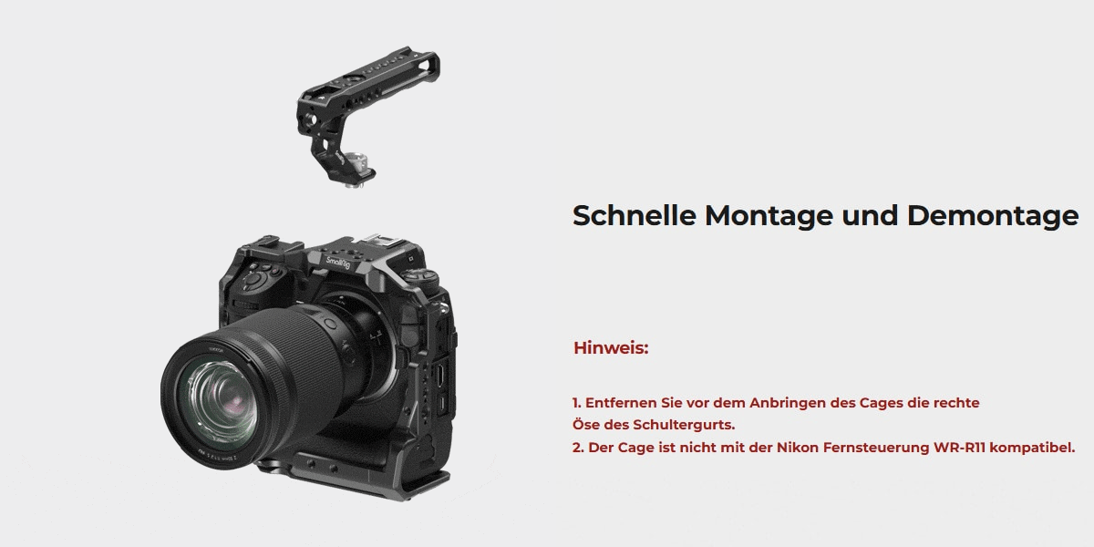 SmallRig Cage Kit pro Nikon Z 9 3738