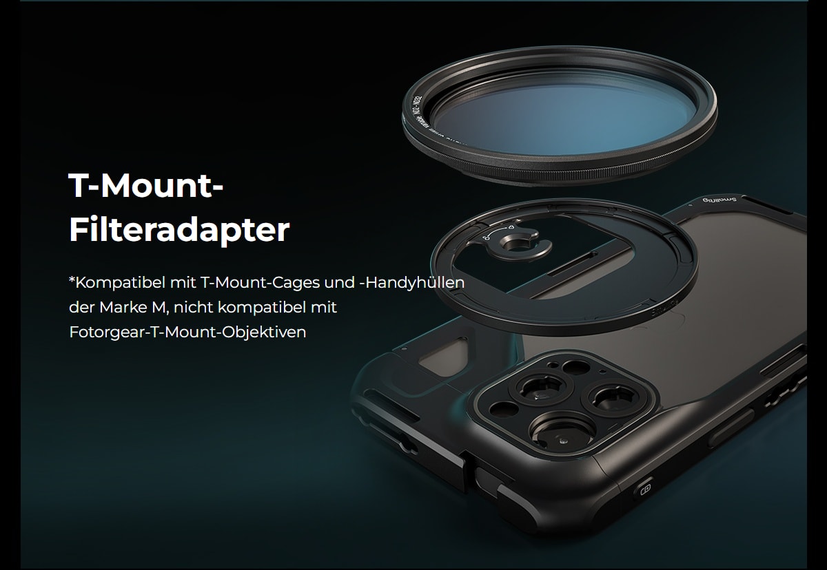 SmallRig 4727 Attachable CPL Filter with M-mount Filter Adapter 67mm