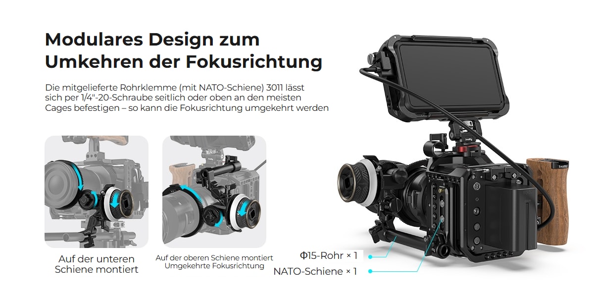 SmallRig mini Follow Focus F40 3010C