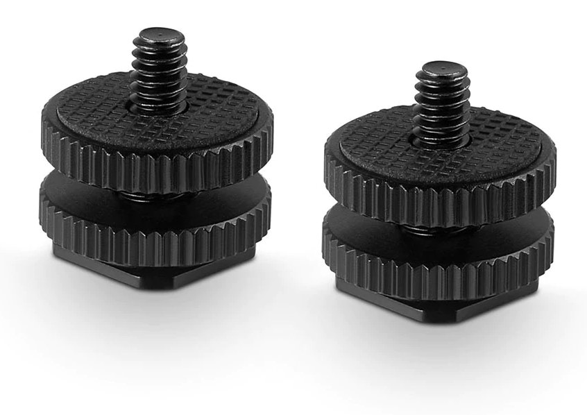 Cold Shoe Adapter mit 3/8″ auf 1/4″ Gewinde (2er Pack)