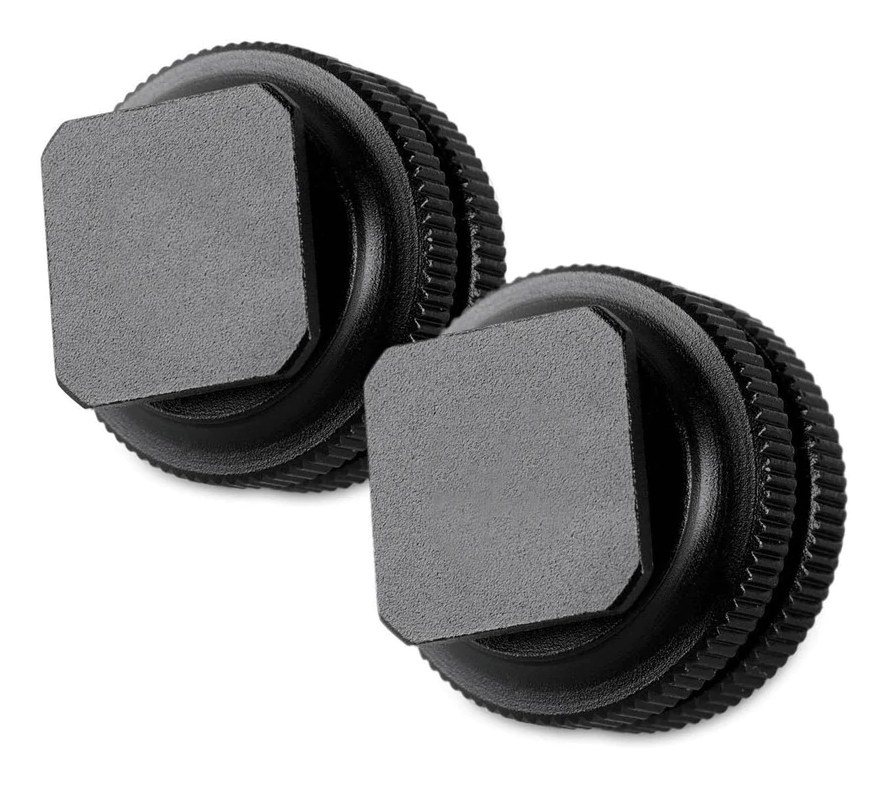 Cold Shoe Adapter mit 3/8″ auf 1/4″ Gewinde (2er Pack)