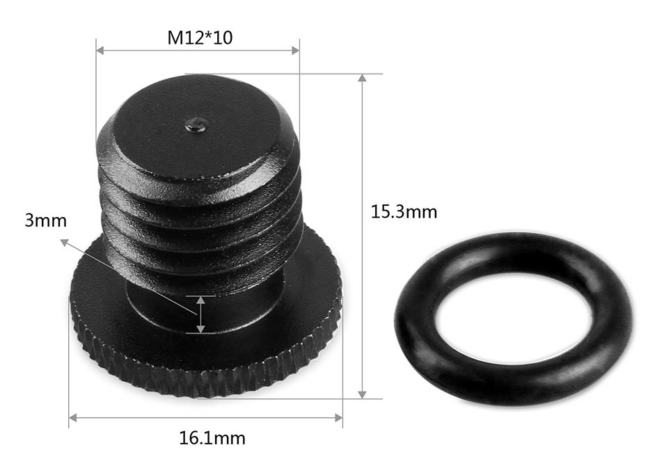 15mm Rod Cap (M12, 4 pcs)