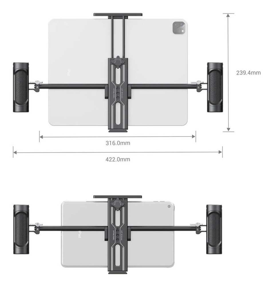 Tablet-Halterung mit Doppelhandgriff 2929