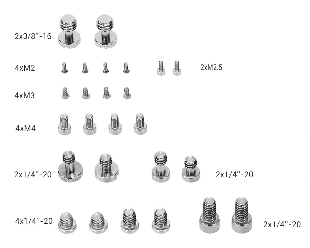 Screw Set for Camera Accessories