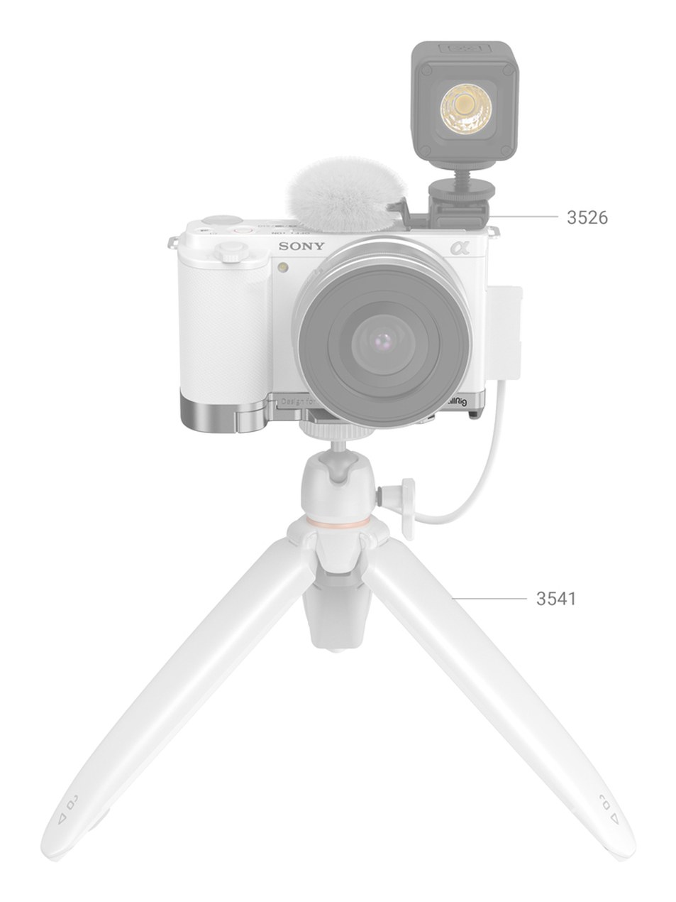 Extension Grip for Sony ZV-E10 (Silver)