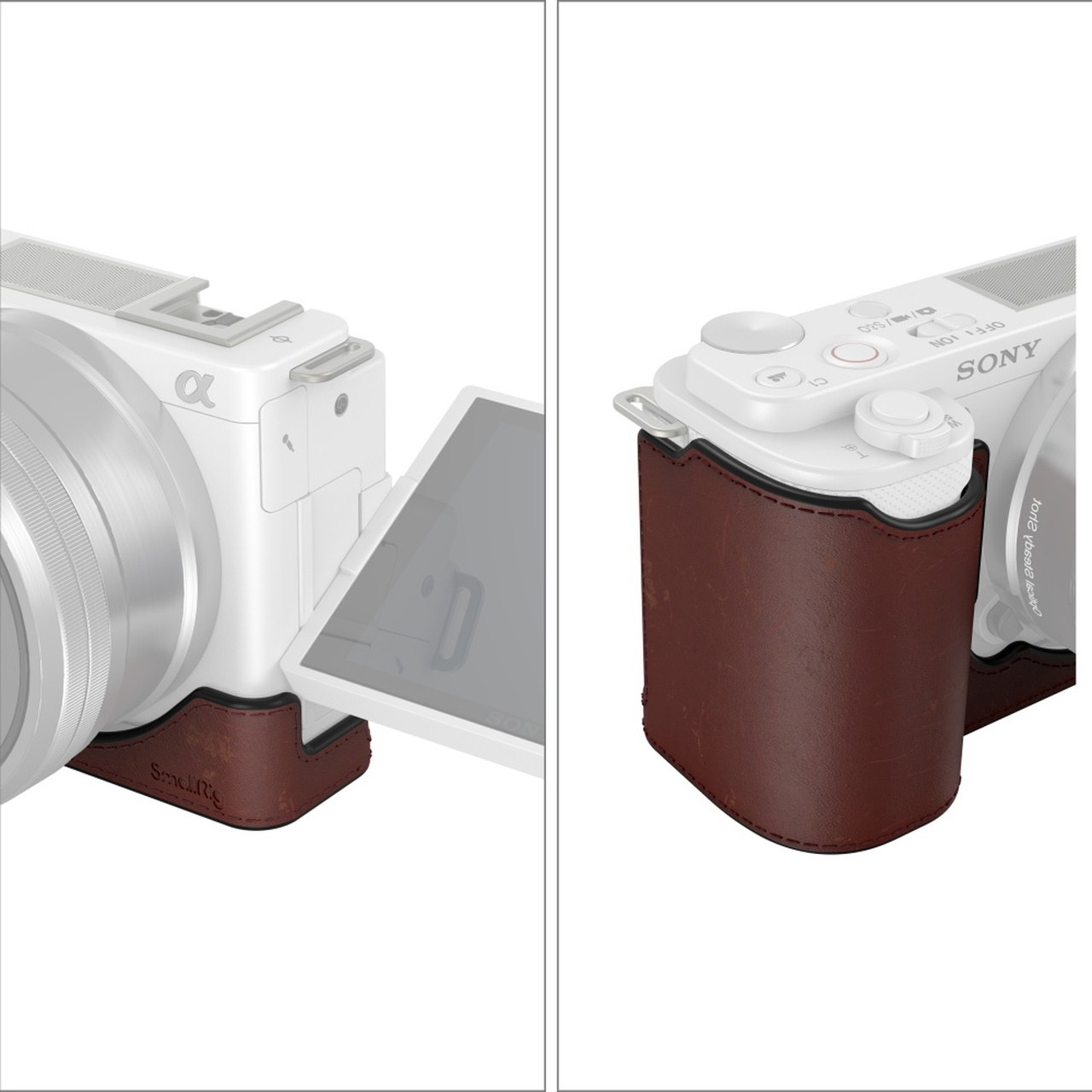 Leather Half Case for Sony ZV-E10
