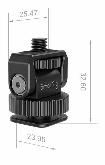 Mini Cold Shoe auf 1/4″-20 Schraubenadapter