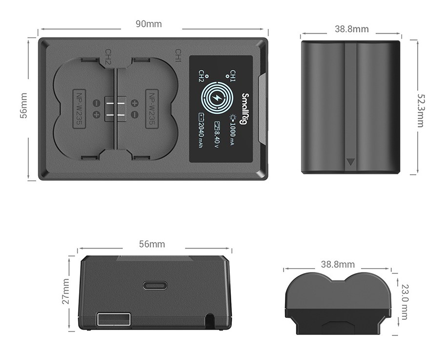 NP-W235 Camera Battery and Charger Kit