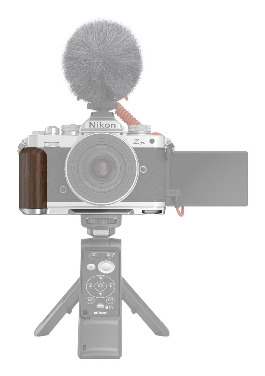Wooden L-Shape Grip for Nikon Z fc (Silver)