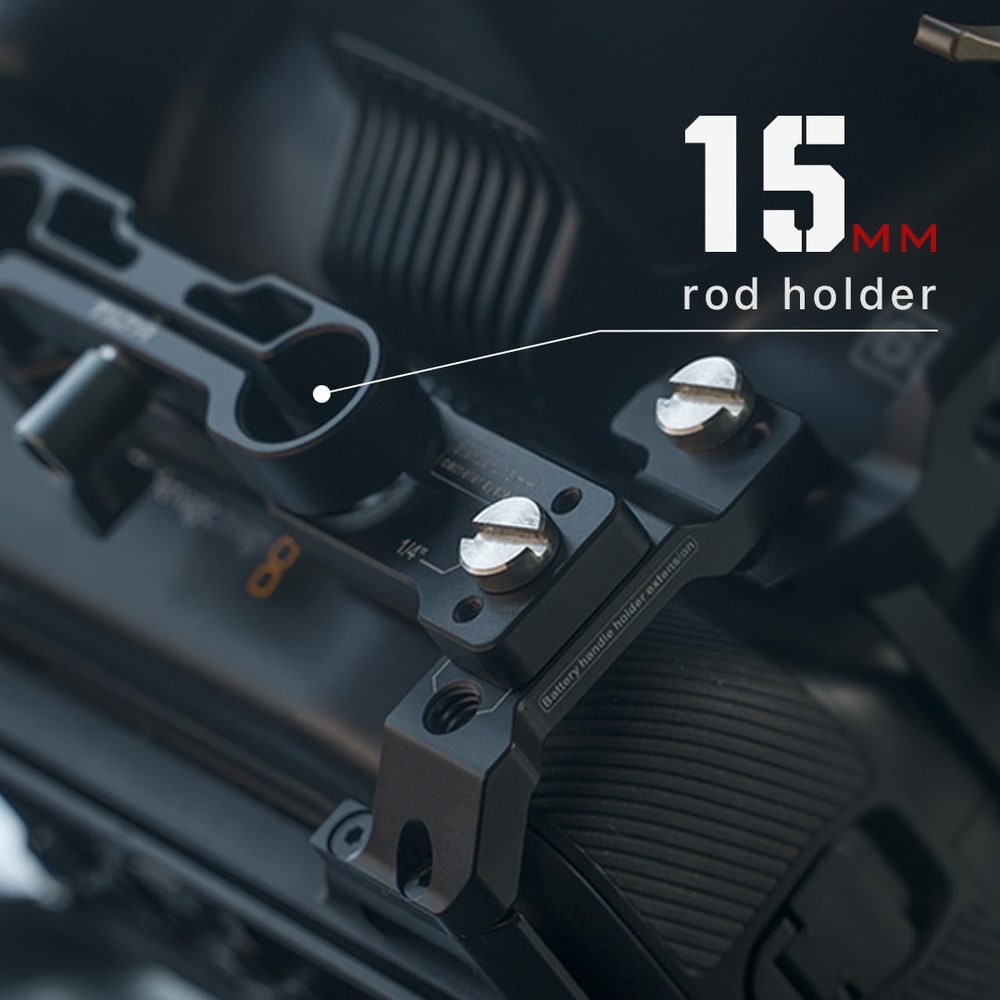 15-mm-Rod-Halter für den Batteriegriff