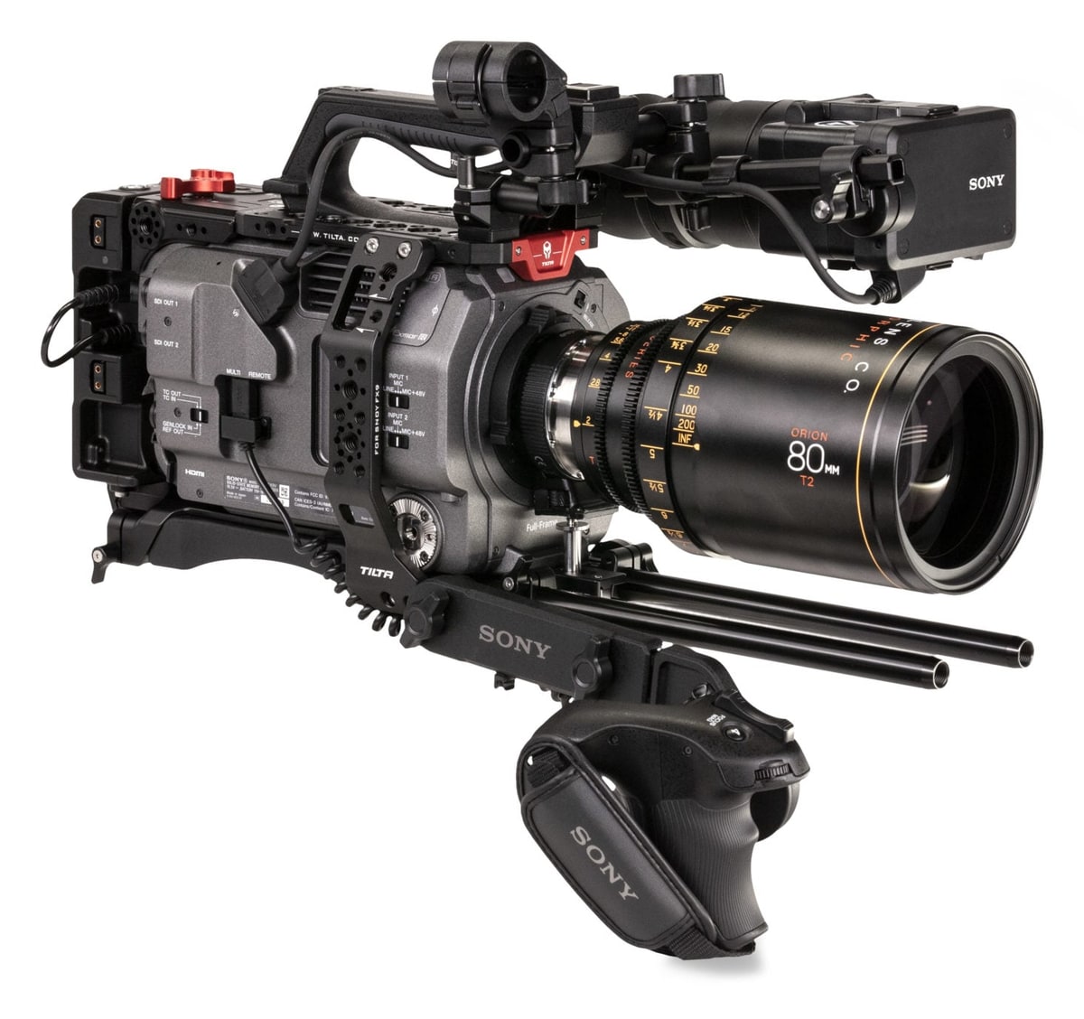 Tilta ES-T18 Kamerakäfig für die Sony PXW-FX9, Ausführung Advanced mit V-Mount Akkuplatte