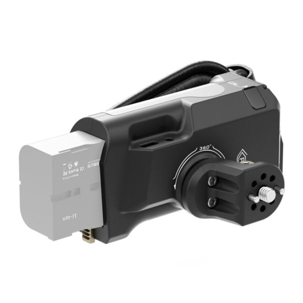 Sony-F570-Akku als Stromquelle des ganzen Aufbaus